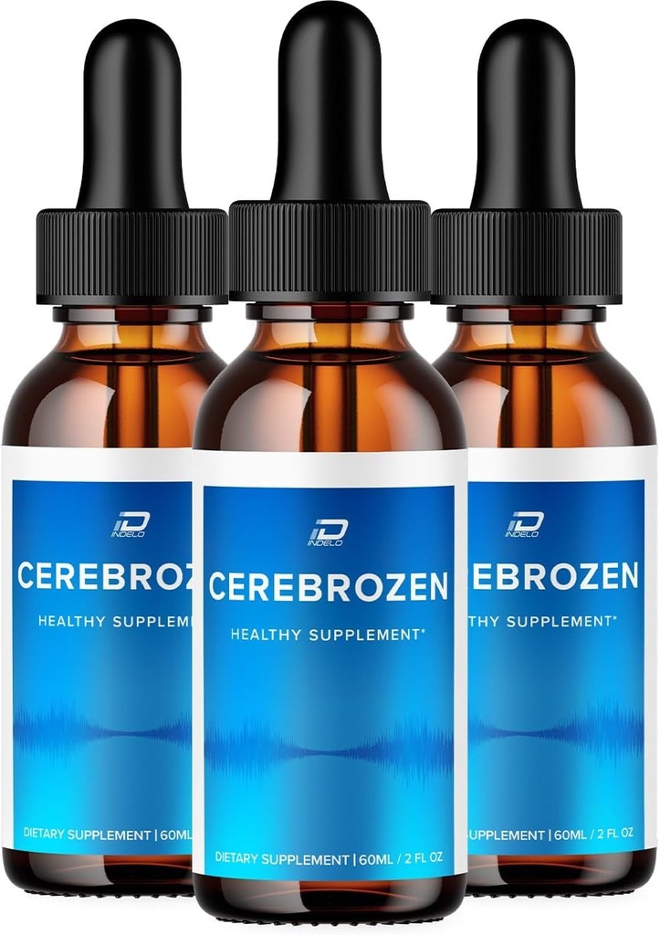 Cerebrozen Tinnitus øredråper - Cerebrozen 24, Cerebrozen flytende dråper, Cerebrozen vurderinger, Cerebrozen drops for øre relief (3 Pack - 180 ML)