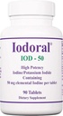 Optimox Iodoral 50 mg Supplement - Kalium jodid tabletter, høy potens jodin kosttilskudd, Thyroid støtte, vitaminer og mineraler - 90 greve