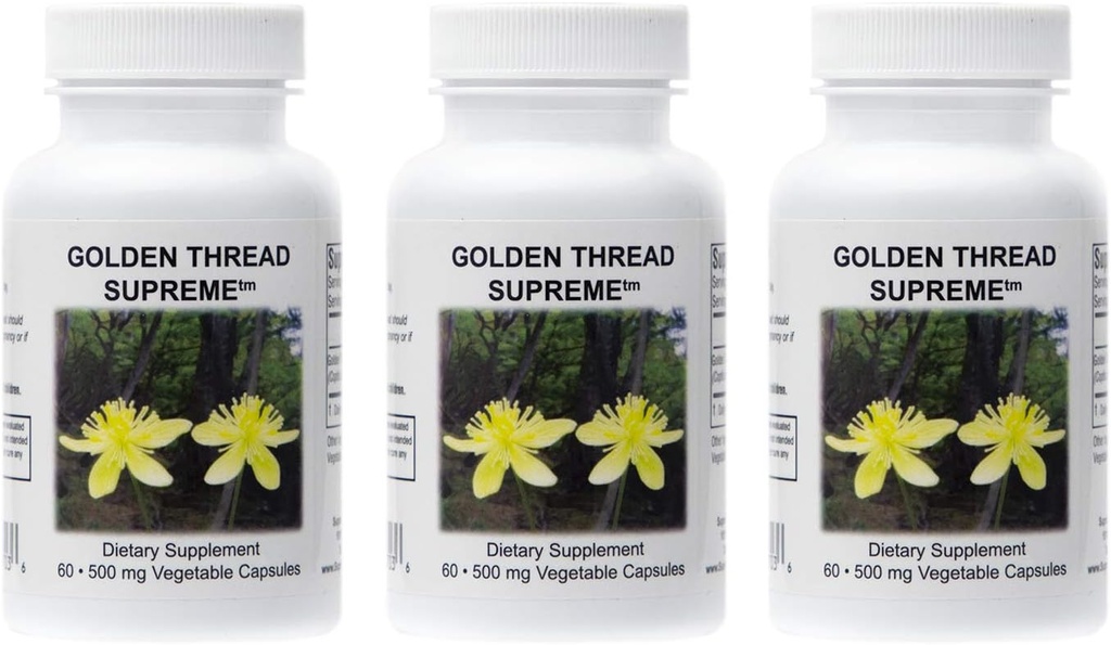 Supreme Nutrition Golden Thread Supreme, 60 Pure Coptis Chinensis Vegetariske kapsler