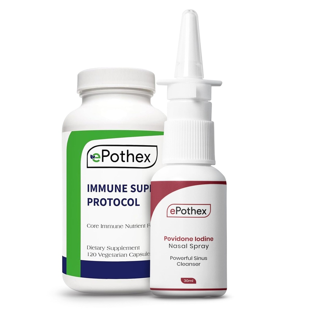 Immunrespons Recovery Bundle - Immunstøtteprotokoll - 1% Povidon Iodine Nasal Spray