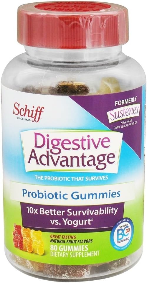 Digestiv fordel Probiotiske Gummier - Overlev bedre enn 50 milliarder - 80 count