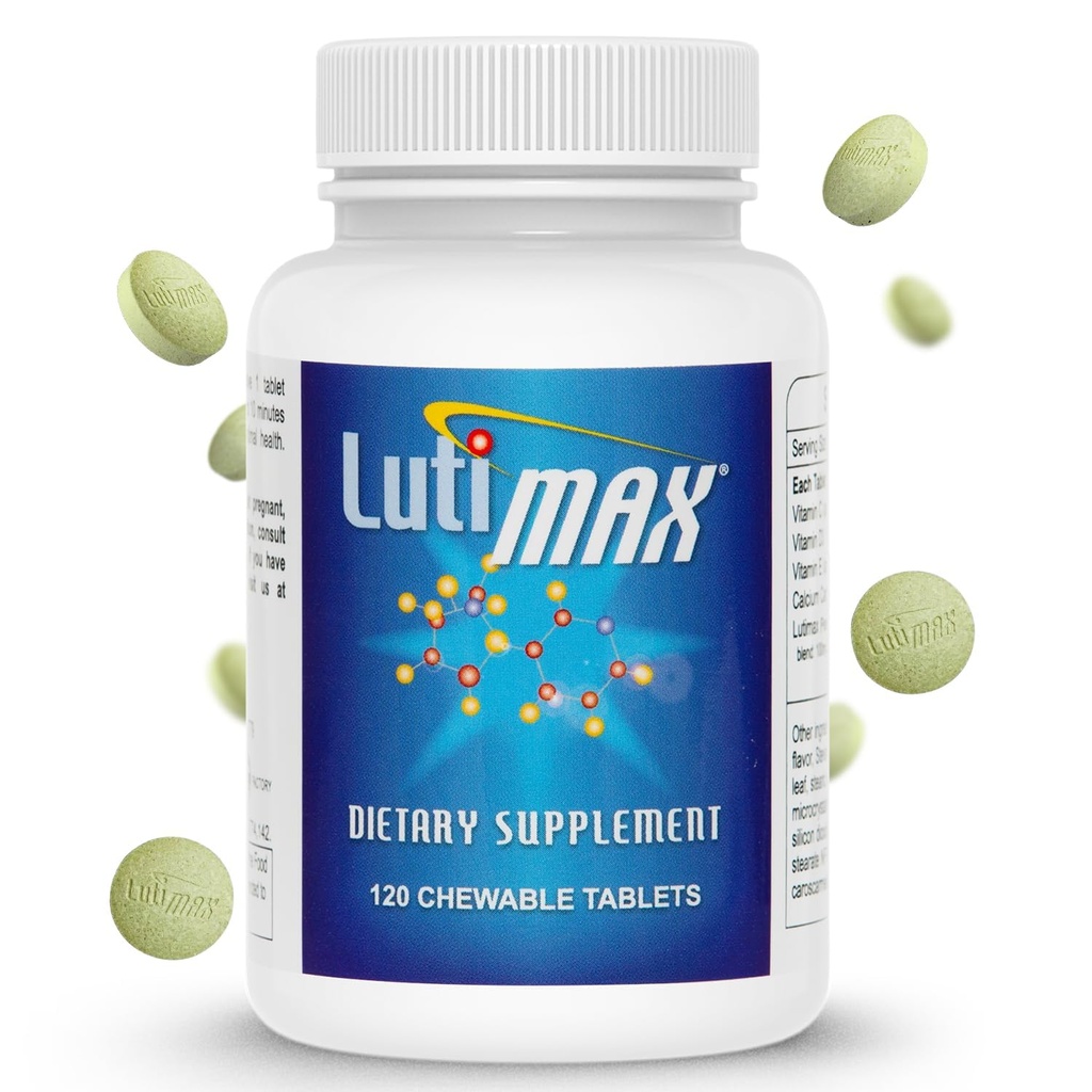 Lutimax Luteolin Complex w/Rutin - immunstøtte Brain Supplements - Bioflavonoids w/Vitamin C, D & E for felles, muskel, og diettproblemer - Antioksidanter Supplement w/Immune Support - 120 tabletter