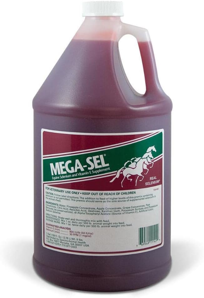 Mega-Sel flytende formel for hester, 1 Gallon (128 Fl oz)