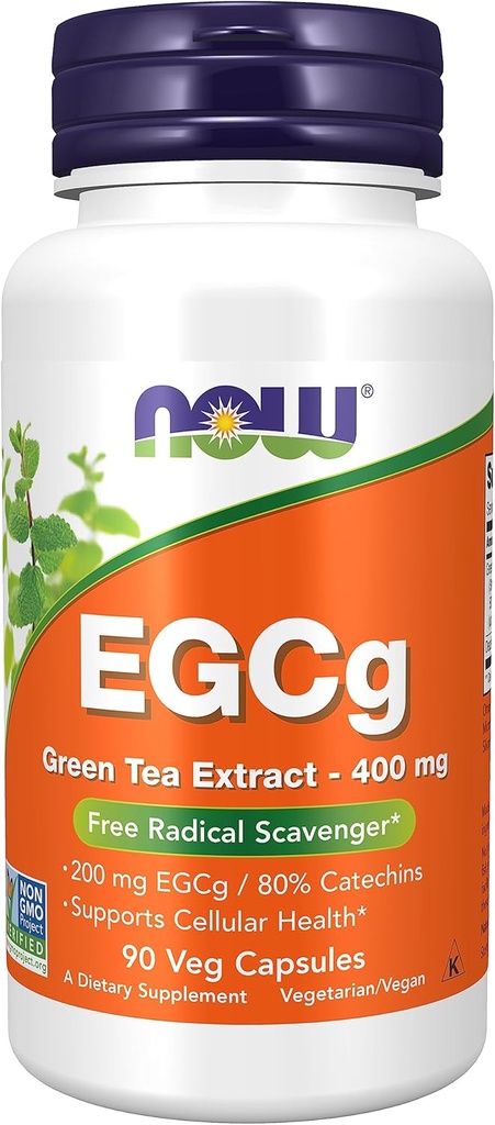 Nå Supplements, EGCg Grønn Te Extract 400 mg, Gratis Radikal Scavenger *, 90 Veg Kapsler