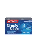 Tylenol enkelt søvn natt søvnhjelp kapler, 25 mg difenhydramin HCl, ikke-habit forming søvnhjelp for voksne, 100 teller