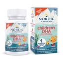 Nordic Naturals Children's DHA, Strawberry - 120 Mini Chewable Soft Gels for barn - 250 mg Omega-3 med EPA & DHA - Brain Development & Function - Ikke-GMO - 30 Serveringer