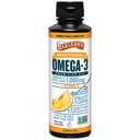 Barlean omega 3 fiskeolje flytende kosttilskudd med vitamin D for menn og kvinner, mango fersken, 1080mg EPA og DHA fettsyre, 8 oz