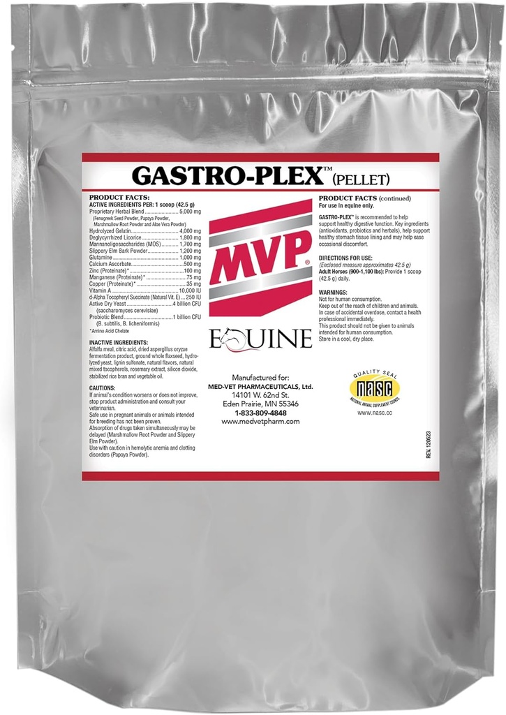 Gastro-Plex (3 lb) støtter Gut Helse og Hindgut Digestion i hester