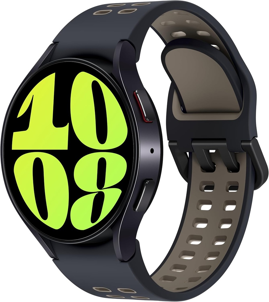 Samsung Galaxy Watch 6 Bespoke Edition 44mm Eksklusiv Bluetooth Smartwatch, Helse, Fitness, Søvn Tracker, Hjertefrekvens Monitor, Sapphire Crystal Glass, US Version Graphite Extreme Sport Band, Etoupe