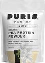 PURIS® Organic Pea Protein Powder, 100% laget i USA, 2 LB uslavored, sertifisert organisk, vegansk, glutenfri, smørfri, ikke-GMO, plantebasert protein, keto, BCAA (2 pund (pakke på 12)