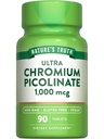 Naturens sannhet Ultrakrom Picolinat 1000mcg 90 Tabletter Vegansk, Ikke-GMO & Glutenfri Supplement