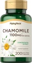 Piping Rock Kamille Ekstrakt Kapsler 1100mg | 200 piller | Herb Supplement | Glutenfri, Ikke-GMO