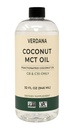 Verdana Mat Grade MCT Olje 32 oz – for keto kaffe, uflavored naturlig olje Pulling Munnvask & Massasje - 100% kokosnøttavledet fraksjonert olje - middels kjede triglycerider C8 C10 –Non-GMO, Kosher
