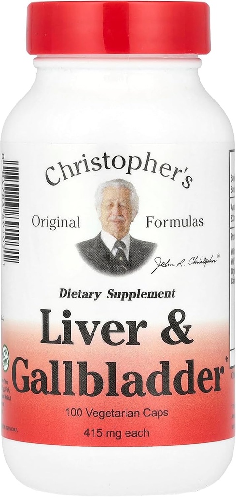 Christopher's Liver And Gall Bladder - 440 mg - 100 vegetariske kapsler