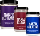 NAKED Muskelvekst og gjenoppretting Bundle: ren glutamin, kreatin, og uovertruffen BCAA