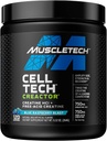 Kreatin pulver  Muscle MuscleTech Cell-Tech Creactor | Kreatin HCl Formel | Muskelbygger for menn og kvinner | Kreatin HCl + Free-Acid Creatine | Kreatin kosttilskudd | Blå bringebær Blast, 120 serveringer
