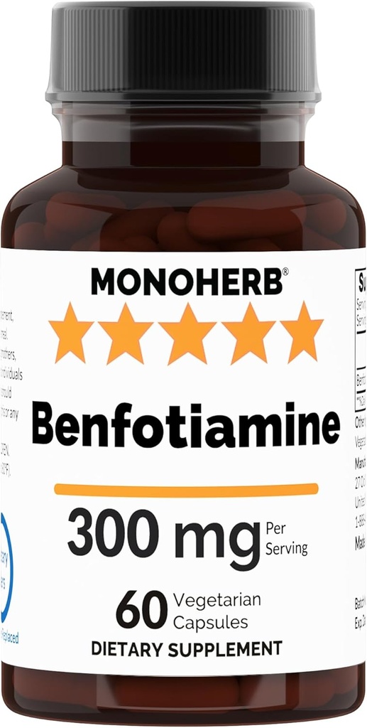 Benfotiamin 300 mg - 60 Veg Kapsler