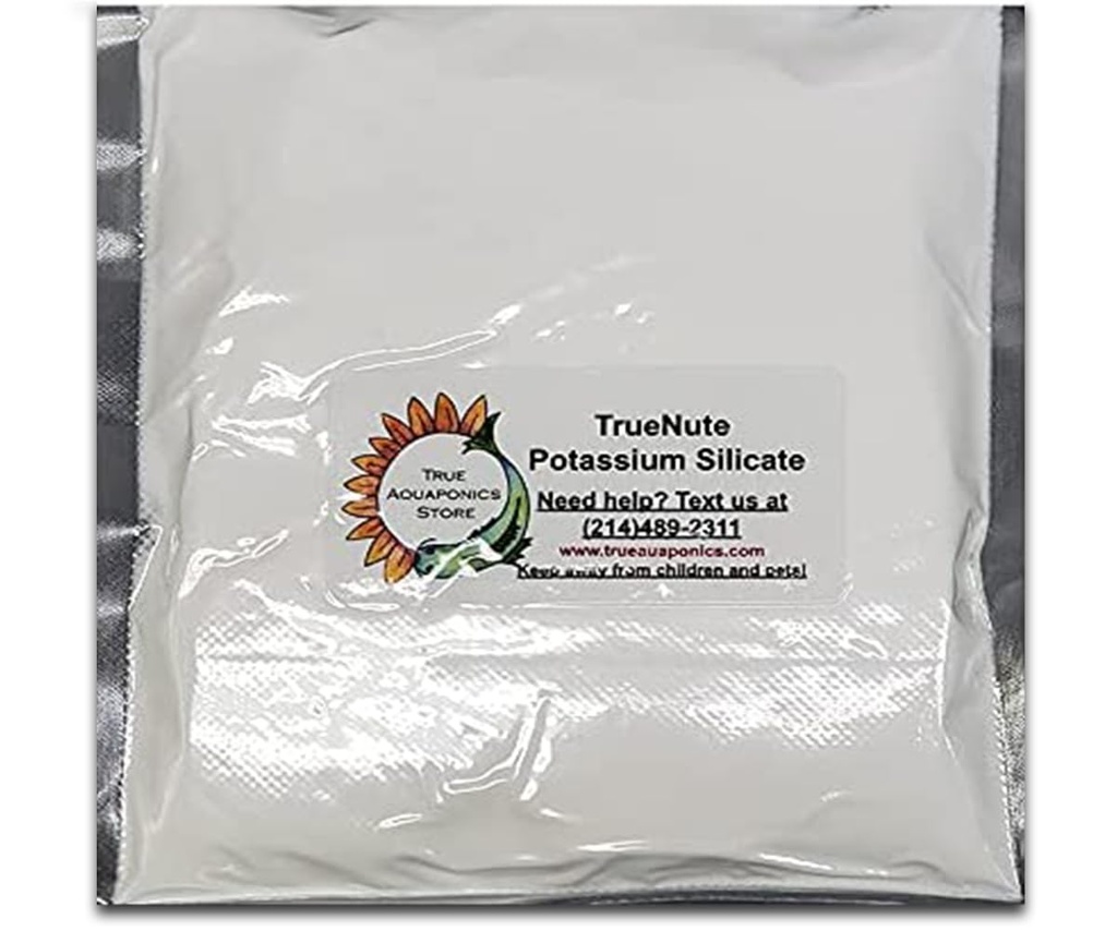 TrueNute Kalium silikat i 64 Oz-pakker, for akvaponikk, Hydroponikk, Soil Drench og Foliar Spray å korrigere Kalium og silikat mangler og hjelp med varme og tørket stress