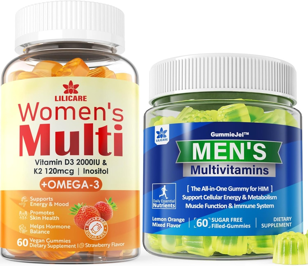 Mens Multivitaminer Gummies & Kvinner Multivitamin Gummies