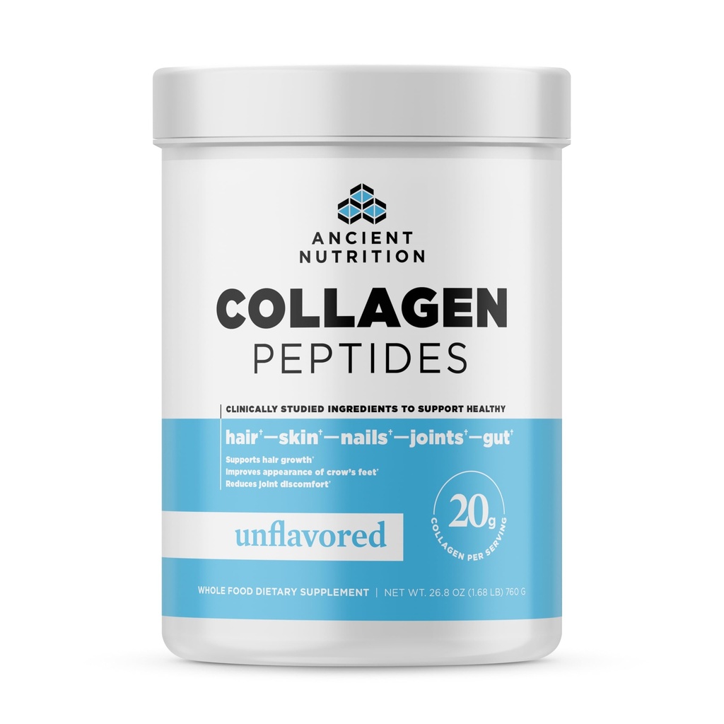 Gamle Ernæring kollagen peptider, collagen peptider pulver, ikke-slavored Hydrolysert kollagen, støtter sunn hud, ledd, gut, keto og paleo vennlig, 38 serveringer, 20g collagen per servering