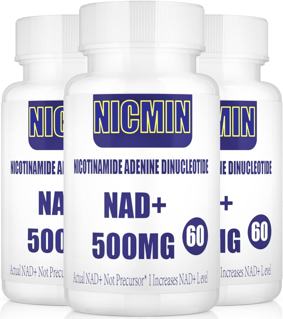 Liposomal NAD + 500mg med TMG 300mg, faktisk NAD + Supplement (ikke en precursor) mer effektiv enn NMN, Nikotinamid Riboside Alternativ for celle energi, sunn aldring og muskel reparasjon 180 kapsler