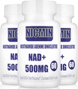 Liposomal NAD + 500mg med TMG 300mg, faktisk NAD + Supplement (ikke en precursor) mer effektiv enn NMN, Nikotinamid Riboside Alternativ for celle energi, sunn aldring og muskel reparasjon 180 kapsler