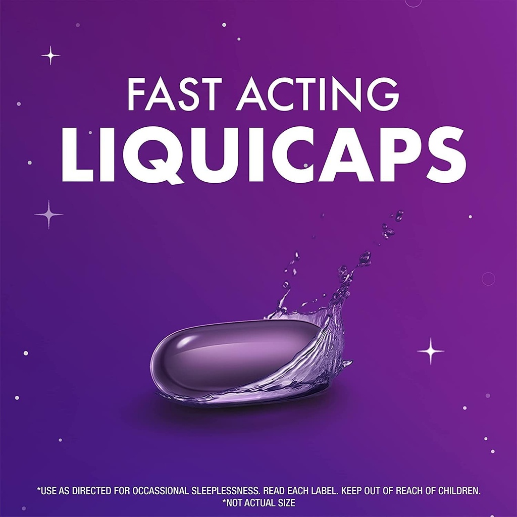 ZzzQuil Vicks Natt søvn Supplement LiquiCaps, 96 ct 96 greve (pakke med 1)