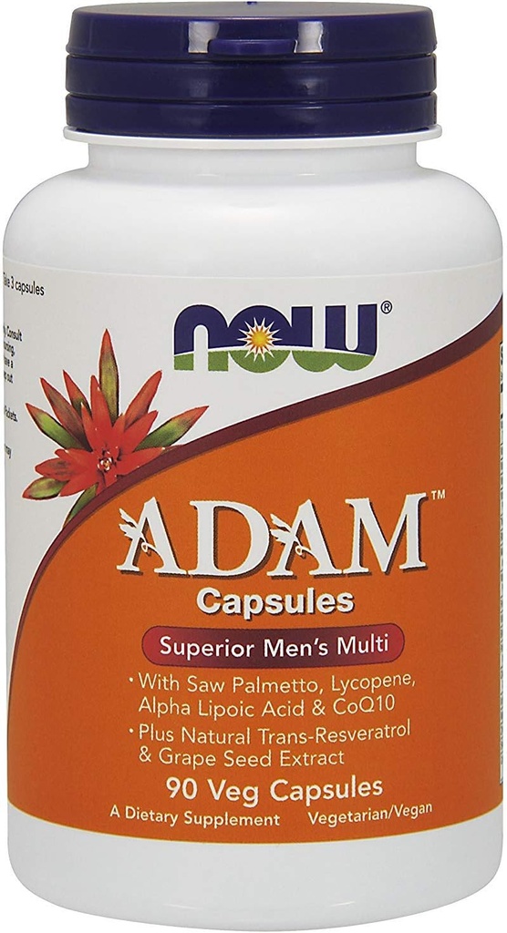 NU Matvarer ADAM Superior menns multiple vitamin, Vegkaps 90 ea