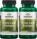 Swanson Olive Leaf Extract Kapsler med 20% Oleuropein - (60 kapsler, 750 mg Hver) 2 Pakke