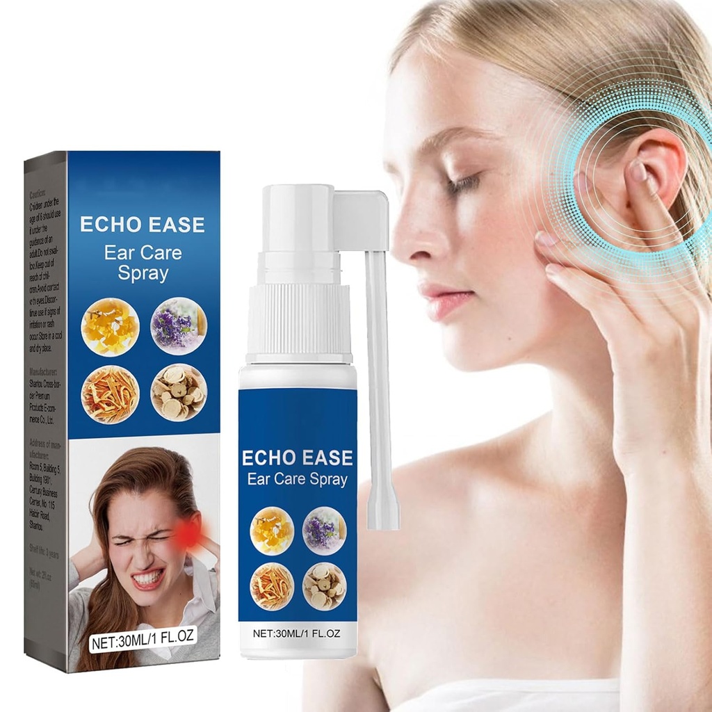 GERRIT Echo Ease Tinnitus Inhaler, Tinnitus Relief Spray for ringe ører Enhet, Echo Ease Tinnitus Relief Spray (1PCS)