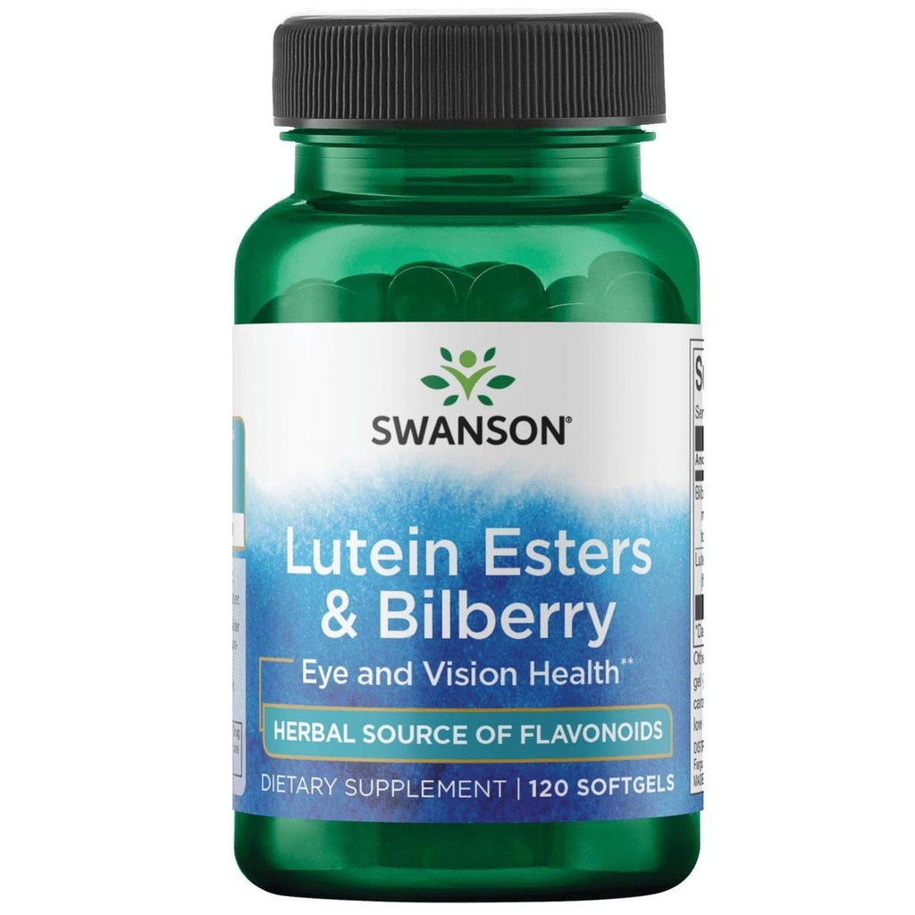 Swanson Lutein & Bilbær 6/20 Milligrams 120 Sgels