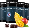 Gummies with Ashwagandha - Shilajit and Ashwagandha - Støtter energi, Mood, Motivasjon - Vegan-vennlig - 240 Count