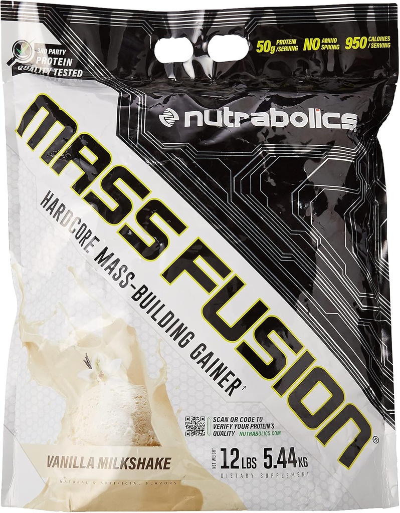 Nutrabolics Mass Fusion (Vanilla Shake, 12 Ib (29 Serveringer))
