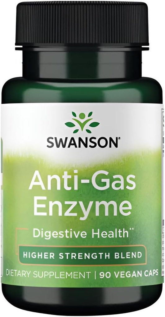 Swanson Anti-Gas Enzyme 123 Milligrams 90 Veg Kapsler