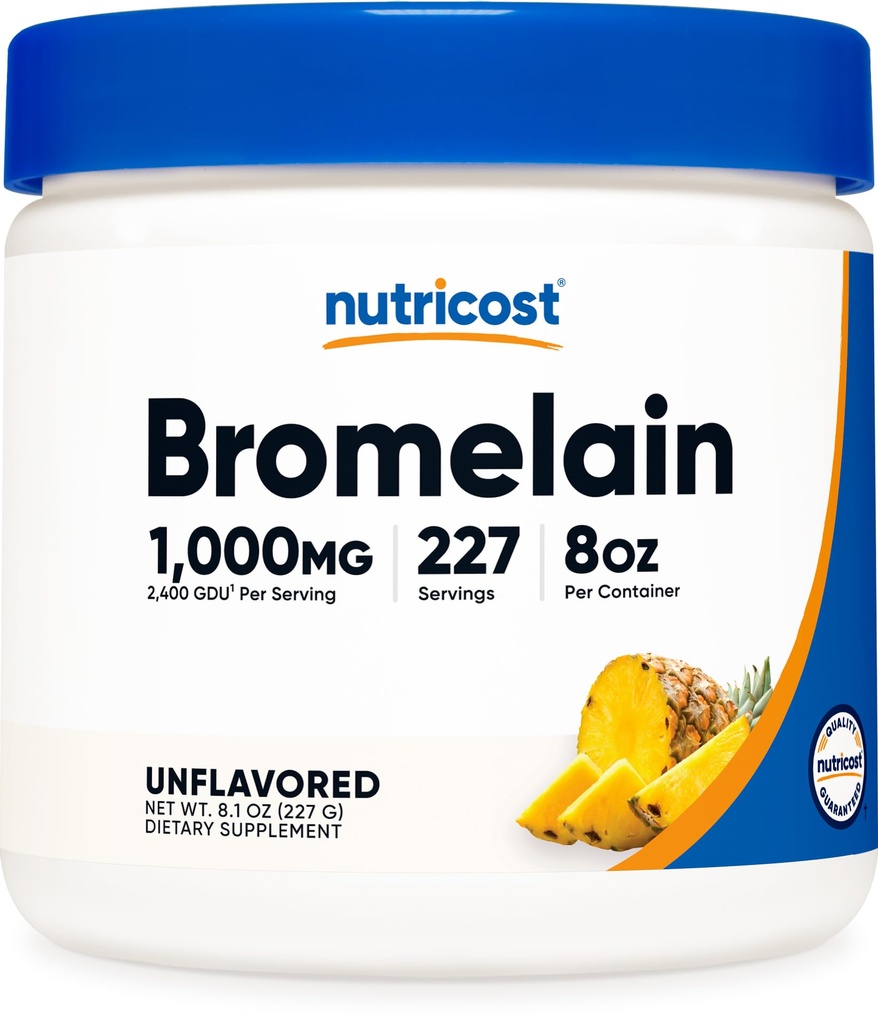 Nutricost Bromelain Powder 8 OZ - Ikke-GMO, Vegetarisk, Glutenfri