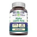 Amazing Formler Alpha Lipoic Acid | 200 Mg Supplement | Kapsler | Ikke-GMO | Glutenfri | laget i USA (1 Pack, 240 Count)
