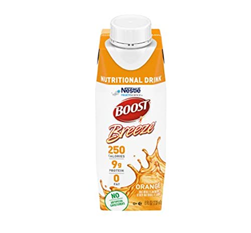 Boost Breeze 18620000 Oral Supplement Orange 8 oz. Carton Klar til bruk, tilfelle av 24