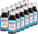 TEAONIC Min hjerne Mojo: Focus Wellness Shots - USDA-sertifisert Vegansk formel med Ginkgo Biloba, Ginger, Turmeric - 12 flasker x 2 Fl Oz Hver - Glutenfri, ikke-GMO