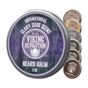 Viking revolusjon Clary Sage Beard Balm - Beard Butter med Argan Olje, Beard Softener for menn med Jojoba olje - Beard Moisturizer for menn med bivoks - Beard Wax for menn (2oz, 1 pakke)