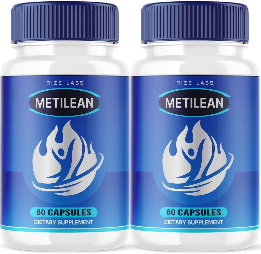 (2 pakke) Metilean vekttap Supplement, Metilean Diteary piller til Melt Stubborn Belly Fat, Metilean avansert formel til å miste pund, Metilean pastillas anmeldelser (120 kapsler)