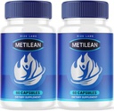 (2 pakke) Metilean vekttap Supplement, Metilean Diteary piller til Melt Stubborn Belly Fat, Metilean avansert formel til å miste pund, Metilean pastillas anmeldelser (120 kapsler)