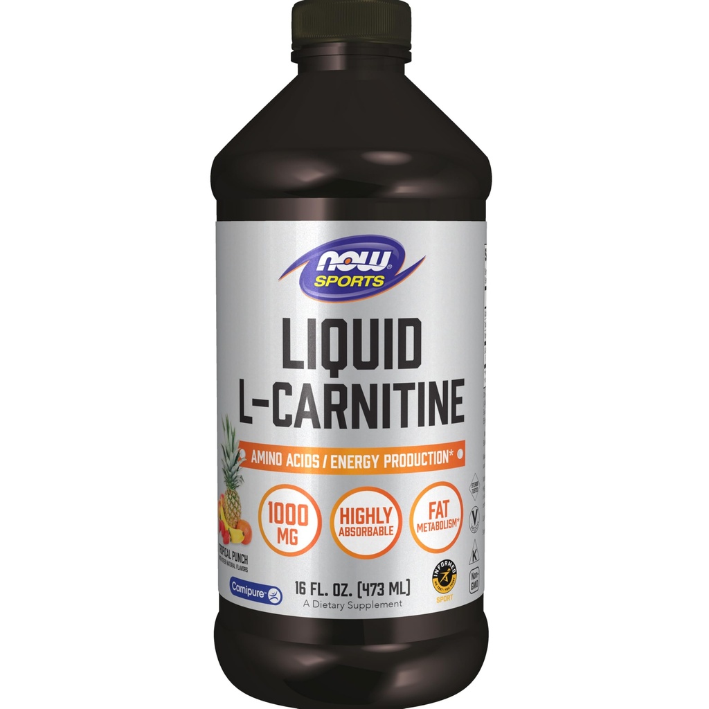 NU Sport Ernæring, L-karnitin flytende 1000 mg, meget absorberbar, Tropisk Punch, 16-Ounce