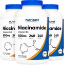 Nutricost Niacinamide (Vitamin B3) 500 mg, 240 kapsler (3 flasker)
