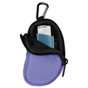 Neopren Astma Inhaler Holder, Beskyttende bærbar reise Handy Holster, lett bæredeksel med Carabiner Clip og Mesh Pocket inne, Inhaler ikke inkludert (kun tilfelle) (Violet)