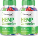 (2 Pakke) Hempe Leaf Gummies - Offisiell formel - Hempe Leaf Gummies med Hempe Extract, Avansert styrke Zen ytelse hampe Blend, Zen Boost Hemmies maksimal styrke, Zen Gummies (120 Gummies)