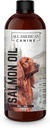 Wild Caught Salmon Oil Optimal kilde Omega 3 Fish Oil flytende kosttilskudd for hunder hud, Coat, felles, og immun helse, 16 fl oz