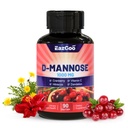 D-Mannose Supplement – 1000mg Kapsler med tranebær, vitamin C, Hibiscus & Dandelion ekstrakt, støtte urinveis helse, D Mannose & tranebær kapsler, 90 greve