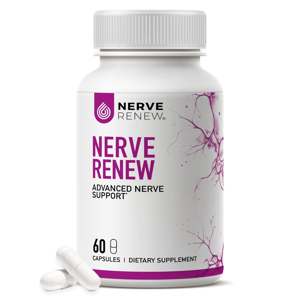 NERVE NERVE PERVICEW Advanced Nerve Support - 300mg Stabilisert R-Alpha Lipoic Acid, Vitamin B Kompleks, Benfotiamin, Urter for Fast-Acting Support