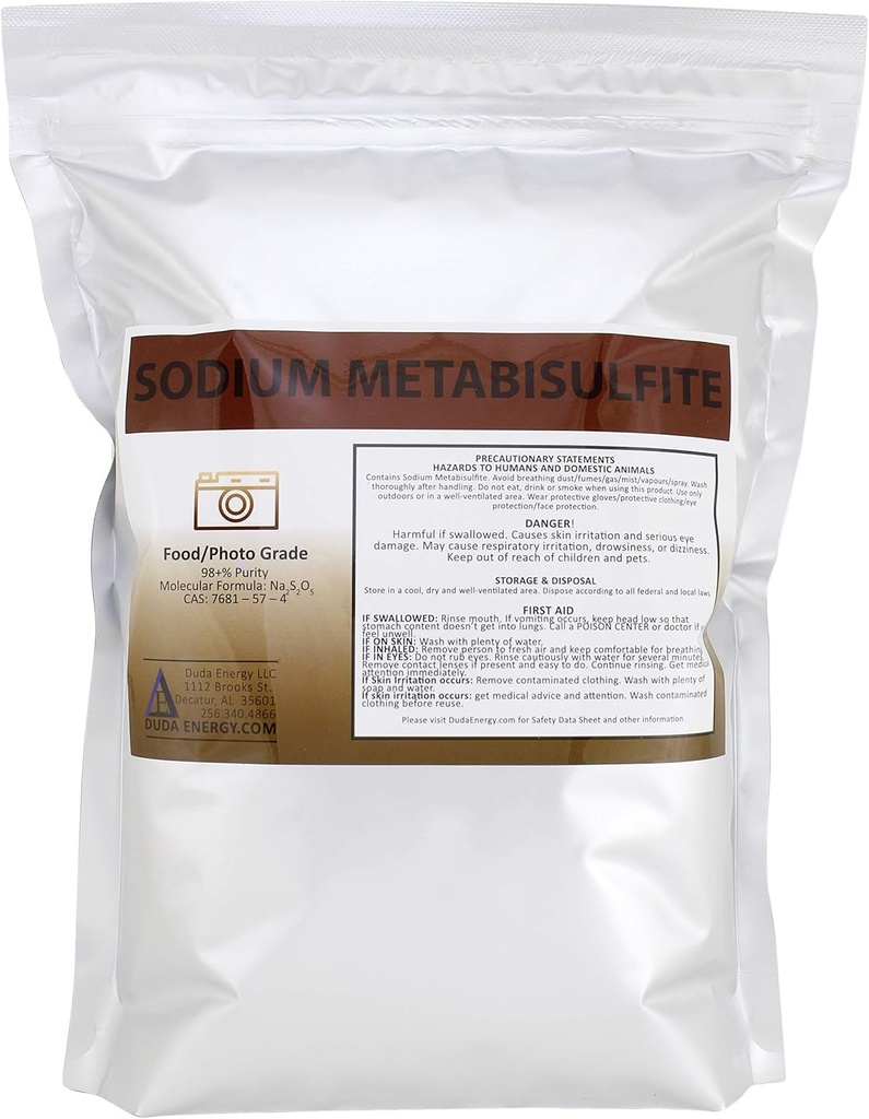 Duda Energi Meta05 Natrium Metabisulfit Mat Grade / Foto Grade 98, 5 lb.