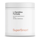Supersmart - L-karnitinformula (Naturlig sitronflavor) - 2-i-1 med acetyl L-karnitin og L-karnitin Tartrat pulver - Aminosyrer Complex Supplement | Ikke-GMO & Glutenfri - 105 g